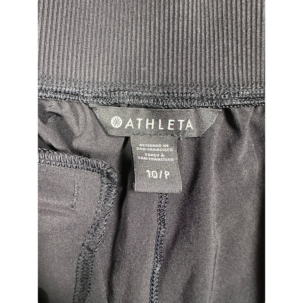 Athleta Brooklyn Jogger 10P Petite Black Lightweight Performance Athleisure - Picture 3 of 9